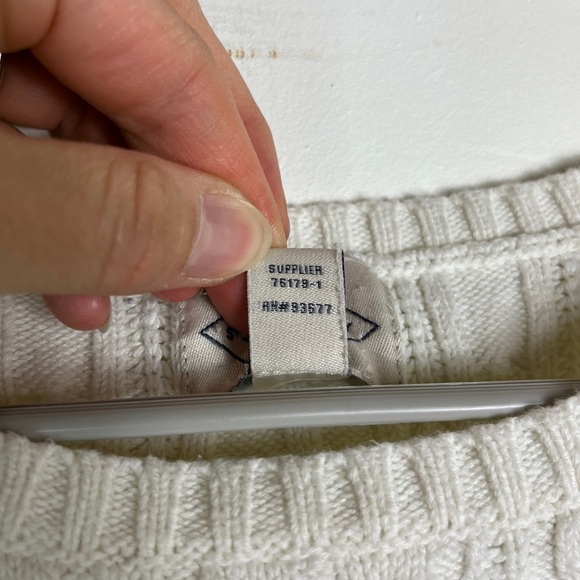 Vintage St. John’s Bay Cable Knit Heritage Sweater Women XXL Old Money Fisherman - Picture 3 of 11